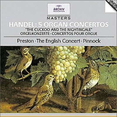 Handel : 5 Organ Concertos : Simon PrestonㆍTrevor Pinnock