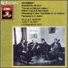 Schubert : Piano Trio D.929Fantasie D.934 : Rudolf SerkinAdolf Busch