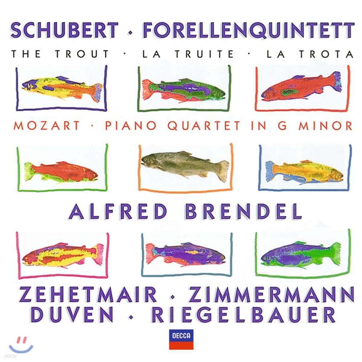 Alfred Brendel 슈베르트: 송어 오중주 / 모차르트 : 피아노 오중주 - 브렌델, 체헤트마이어, 침메르만 외