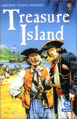 Usborne Young Reading Audio Set Level 2-25 : Treasure Island (Book & CD)