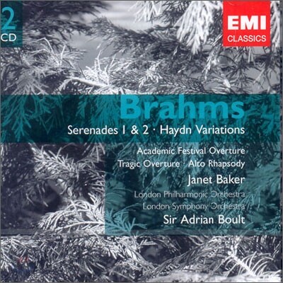 Adrian Boult 브람스: 관현악곡집 (Brahms : Serenades 1 & 2ㆍHaydn Variations)