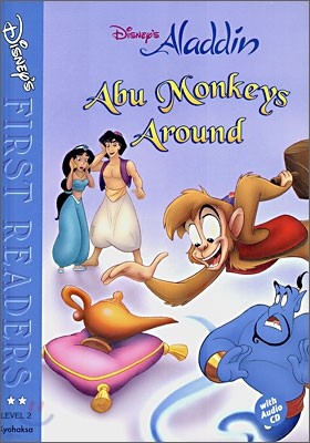 Disney's First Readers Level 2 : Abu Monkeys Around - ALADDIN (Book+CD)