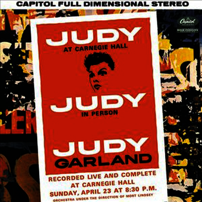 Judy Garland — Judy At Carnegie Hall 앨범 커버