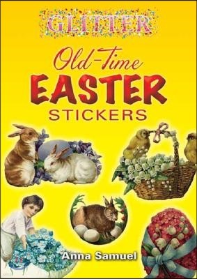 Glitter Old-Time Easter Stickers