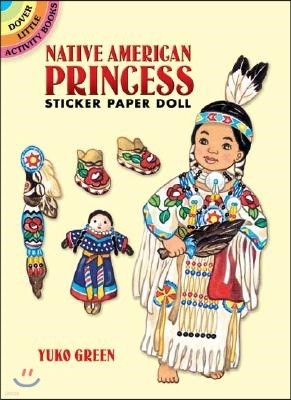 Native American Princess Sticker Paper Doll