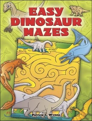 Easy Dinosaur Mazes