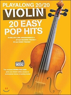 Play Along 20/20 - 20 Easy Pop Hits for Violin (Book/Online Audio)