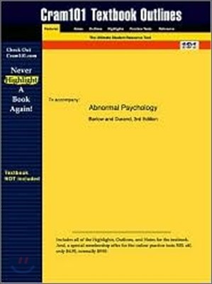 Studyguide for Abnormal Psychology by Durand, Barlow &, ISBN 9780534581497