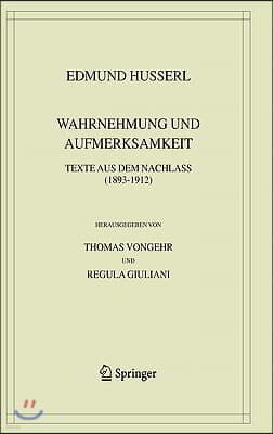 Wahrnehmung Und Aufmerksamkeit: Texte Aus Dem Nachlass (1893-1912)