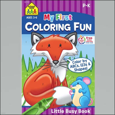 School Zone My First Coloring Fun Tablet Workbook