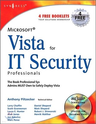 Microsoft Vista for IT Security Professionals [With CDROM]