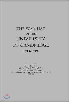 War List of the University of Cambridge 1914-1918