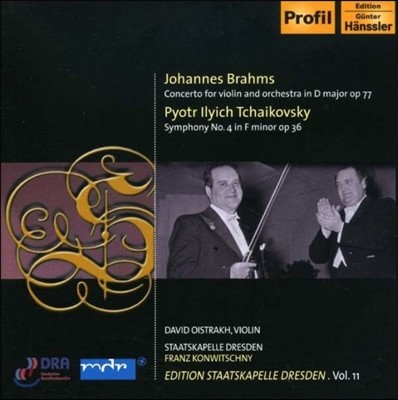 David Oistrakh : ̿ø ְ / Ű:  4 (Brahms: Violin Concerto Op.77 / Tchaikovsky: Symphony No.4)