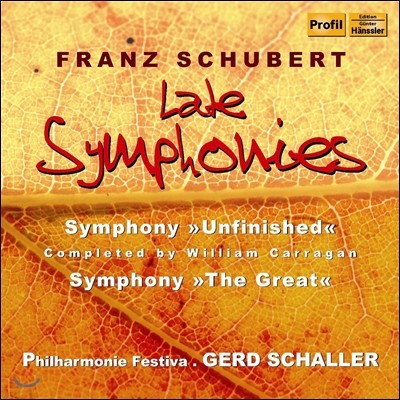 Gerd Schaller 슈베르트: 교향곡 8번 '미완성'-캐러건 완성판, 9번 '그레이트' (Schubert: Symphonies D759 Unfinished, D944 The Great)