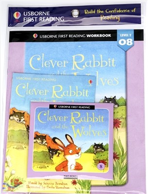 Usborne First Reading Workbook Set 2-8 : Clever Rabbit and the Wolves