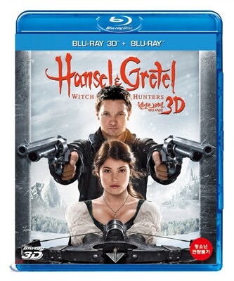 Hansel And Gretel : Witch Hunters 3d & 2d BD Blu-ray 2-Disc Korea Import Region A
