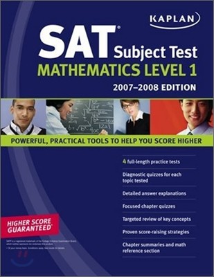 Kaplan SAT Subject Test : Mathematics Level 1, 2007-2008