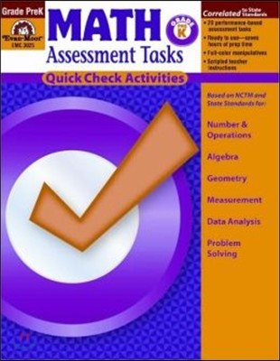 Math Assessment Tasks, Grade Prek
