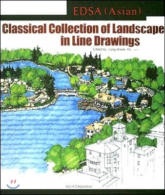 Edsa (Asian) Classical Landscape in Line Drawings
