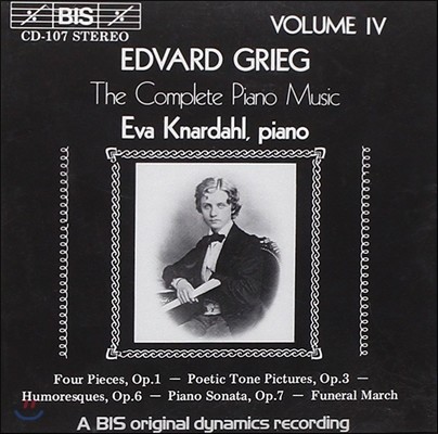Eva Knardahl ׸: ǾƳ ǰ 4 - ǾƳ ҳŸ,   ǰ (Grieg: The Complete Piano Music - Four Pieces Op.1, Sonata Op.7)