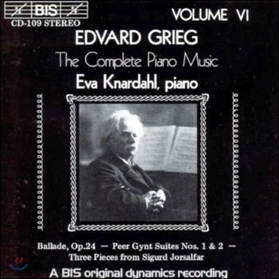 Eva Knardahl ׸: ǾƳ ǰ 6 - ߶, 丣 Ʈ  (Grieg: The Complete Piano Music - Ballade Op.24, Peer Gynt Suites)