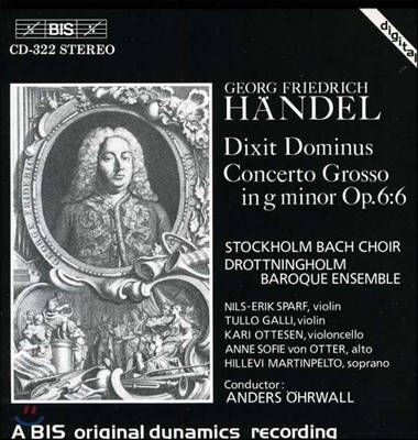 Anne Sofie von Otter / Anders Ohrwall :  ְ,  ̳뽺 (Handel: Dixit Dominus, Concerto Grosso Op.6:6)