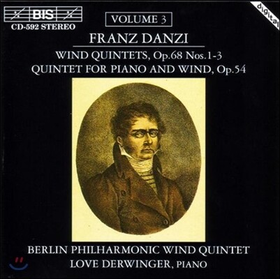 [BIS]Love Derwinger 프란츠 단치: 관악 오중주, 피아노 오중주 (Franz Danzi: Wind Quintets Op.68, Quintet for Piano and Wind Op.54)