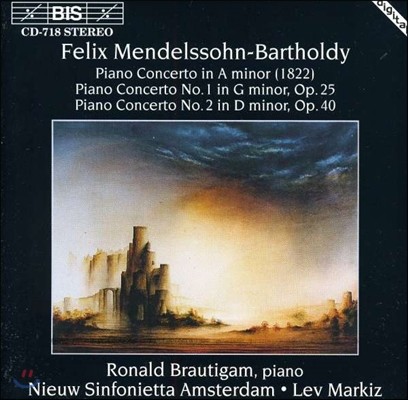 Ronald Brautigam ൨: ǾƳ ְ 1, 2 (Mendelssohn: Piano Concertos Op.25, Op.40)