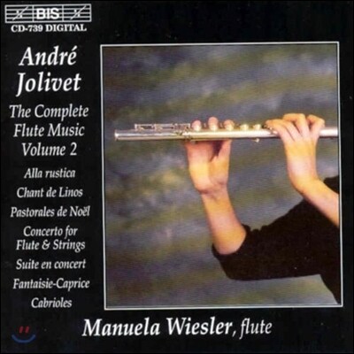 Manuela Wiesler 졸리베: 플루트 음악 전곡 2권 (Andre Jolivet: The Complete Flute Music - Concerto for Flute & Strings, Suite)