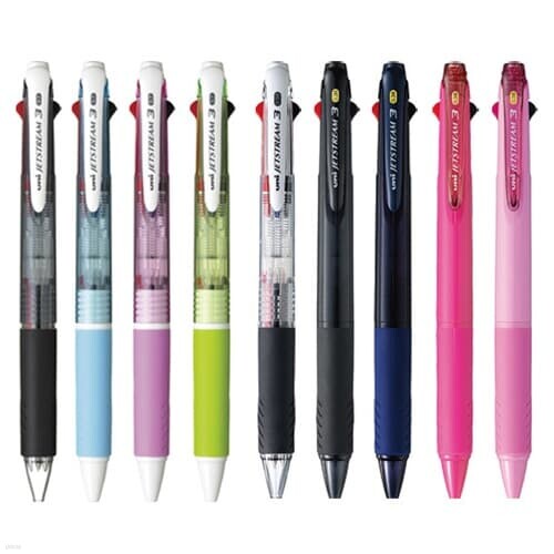 유니 제트스트림 3색 볼펜 SXE3-400-0.38/0.5/0.7mm