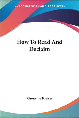 How To Read And Declaim