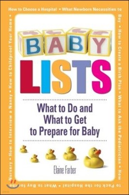 Baby Lists: What to Do and What to Get to Prepare for Baby