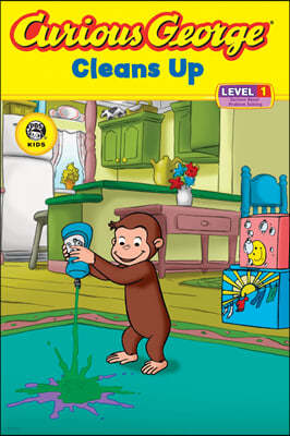 Curious George Cleans Up (Cgtv Reader)