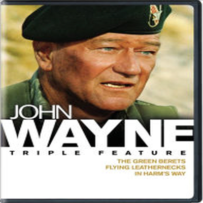 John Wayne Triple Feature: The Green Berets / Flying Leathernecks / In Harm's Way (그린 베레 / 날으는 해병대 / 인 함스 웨이)(지역코드1)(한글무자막)(DVD)