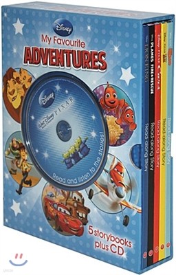 Disney My Favourite Adventures 5 Storybooks Plus CD