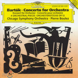 Bartok : Concert For Orchester4 Stucke op.12 : Chicago Symphony OpchestraBoulez