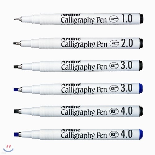 [ARTLINE] 캘리그라피 펜 (1.0~4.0mm)