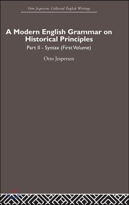 Modern English Grammar on Historical Principles