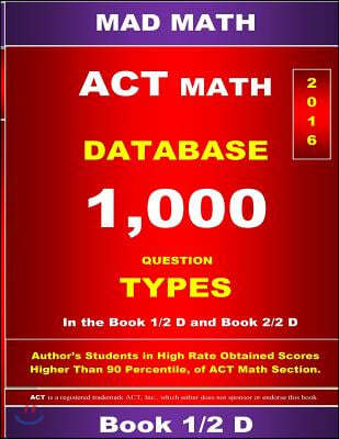 ACT Math Database 1-2 D