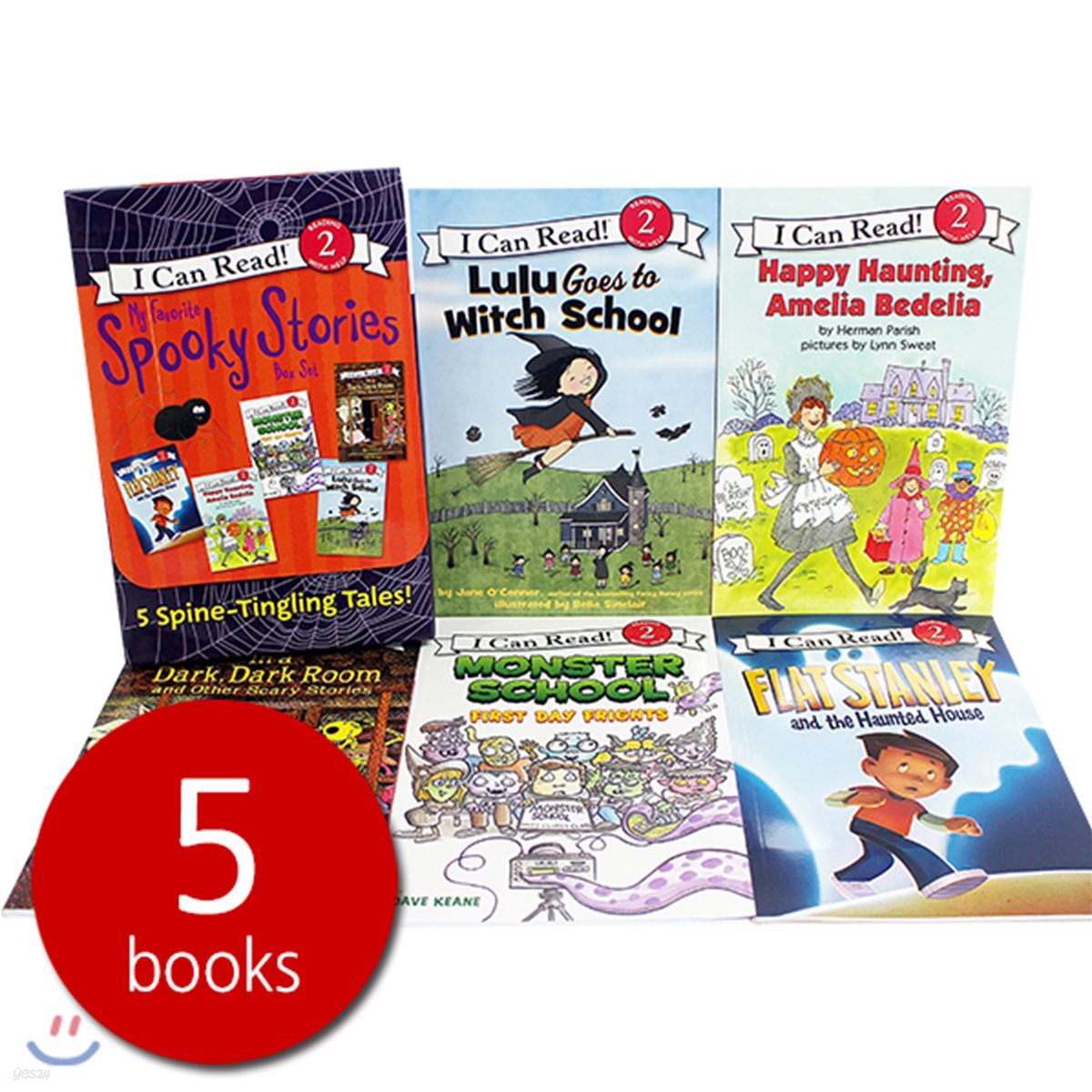 [I Can Read] Level 2 : My Favorite Spooky Stories Box Set: 5 Silly, Not-Too-Scary Tales! a Halloween Book for Kids