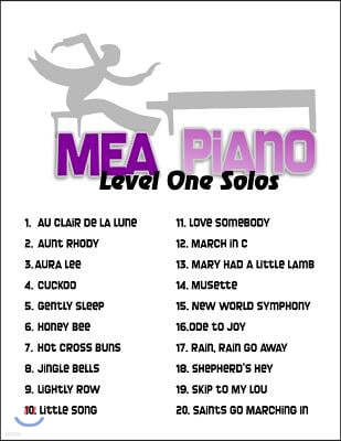 MEA Piano Level One Solos: For Beginning Piano Students