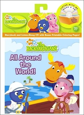 The Backyardigans : All Around the World! (Book & CD)