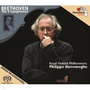 [SACD] Philippe Herreweghe / 亥 :   (Beethoven : Symphonies Nos. 1-9, complete) (5 SACD Hybrid/Digipack/) 