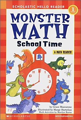 Scholastic Hello Reader Level 1-31 : Monster Math School Time (Book+CD Set)