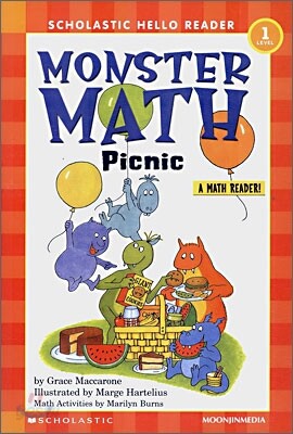 Scholastic Hello Reader Level 1-27 : Monster Math Picnic (Book+CD Set ...