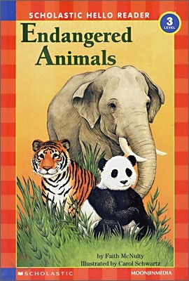 Scholastic Hello Reader Level 3-12 : Endangered Animals (Book+CD Set)