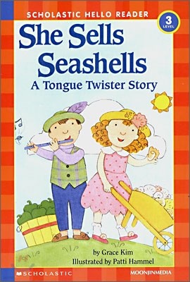 Scholastic Hello Reader Level 3-11 : She Sells Seashells - A Tongue Twister Story (Book+CD Set)