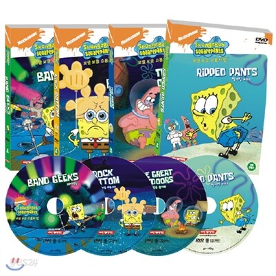DVD 보글보글 스폰지밥 2집 4종세트