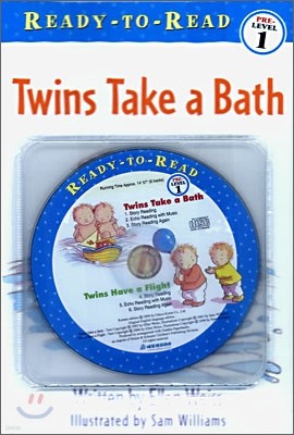 Ready-To-Read Pre-Level : Twins Take a Bath / Twins Have a Flight (2 Books+CD Set)