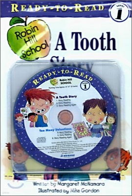 Ready-To-Read Level 1 : (Robin Hill School) A Tooth Story / Too Many Valentines (2 Books+CD Set)